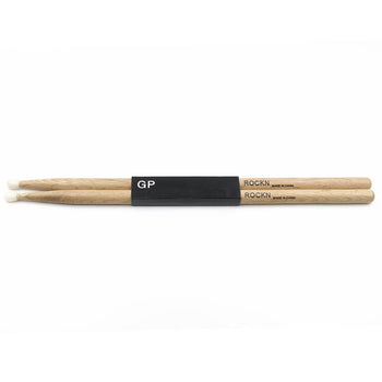 GPDSROCKN GP Percussion Oak Drumsticks Rock w/Nylon Tip